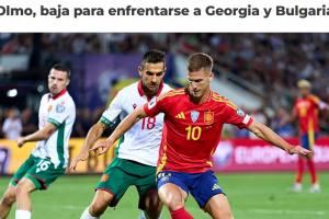 官方：奥尔莫肌肉不适，退出本期西班牙国家队